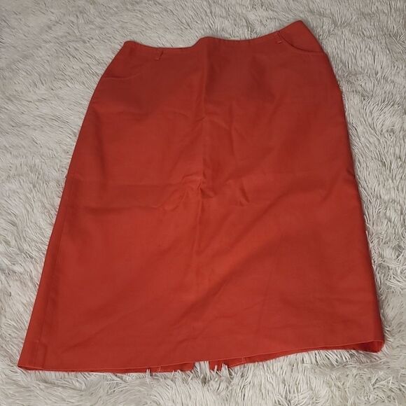 J.Crew Pink Cotton Lined Midi  Skirt Size 4 - Picture 1 of 6
